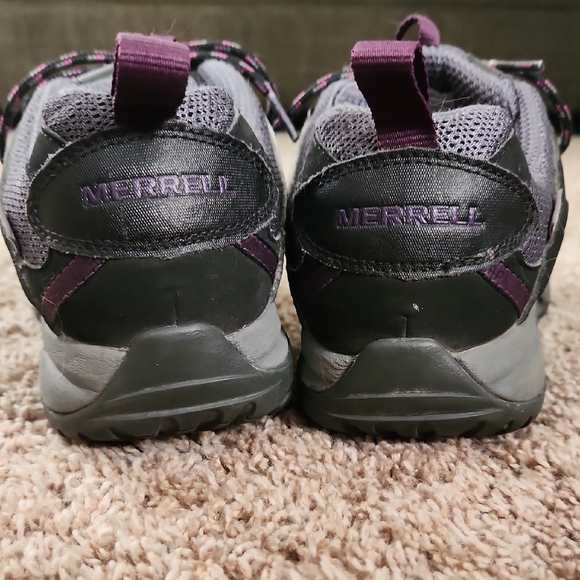Merrell Gray and Purple Athletic Trail Shoes - Picture 4 of 6